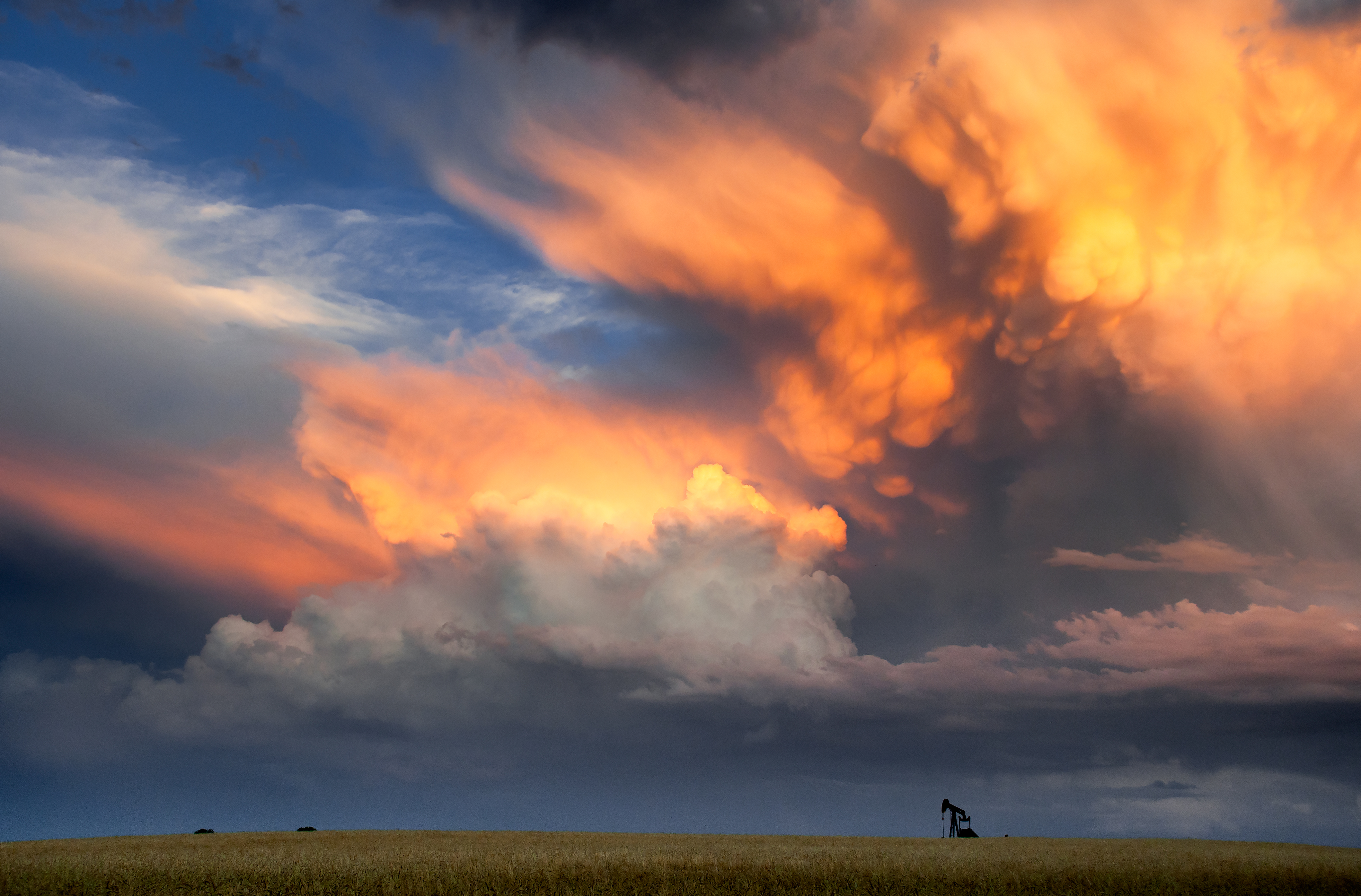 Storm Clouds in Colorado at Sunset