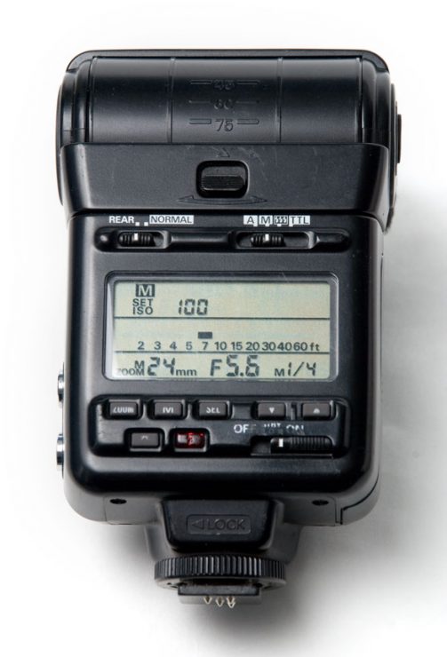 Nikon SB-24 : Rear Controls