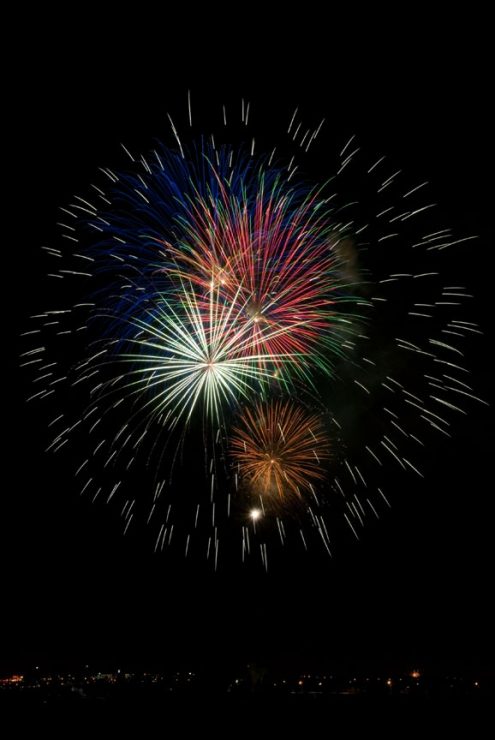 FIreworks over Lake Stevens, WA