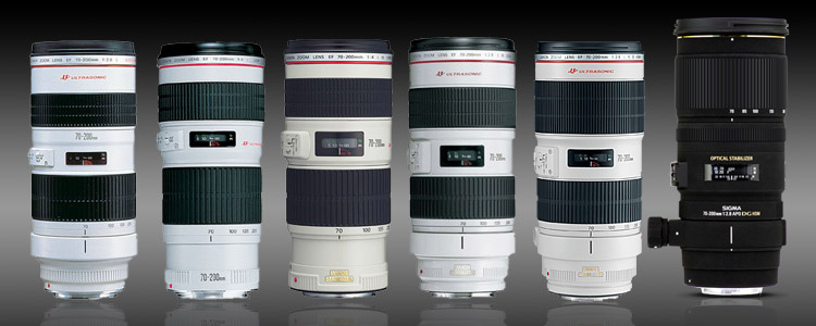 Canon 70-200 Lenses f2.8 f4