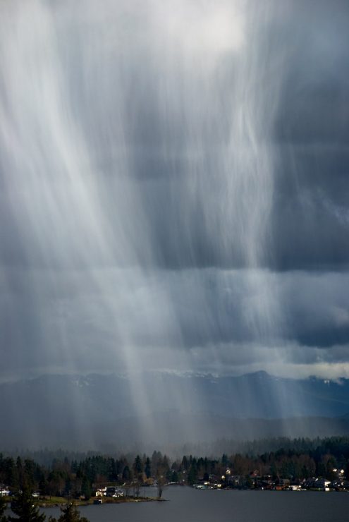 rain over lake stevens