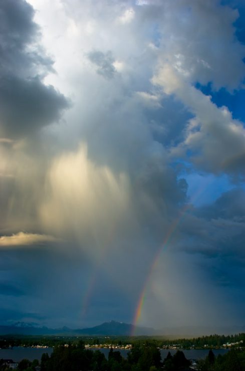 Rainbow over Lake Stevens