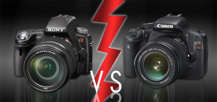 Sony Alpha a55 vs Canon T2i