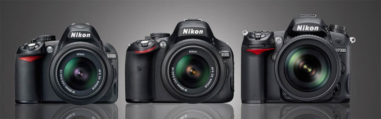 Nikon D3100 vs Nikon D5100 vs Nikon D7000