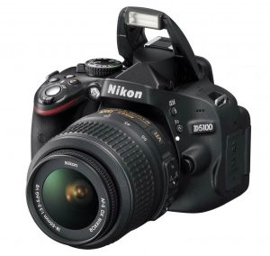 Nikon D5100 With Flash Raised