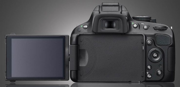 D5100 Articulated LCD Open rear view