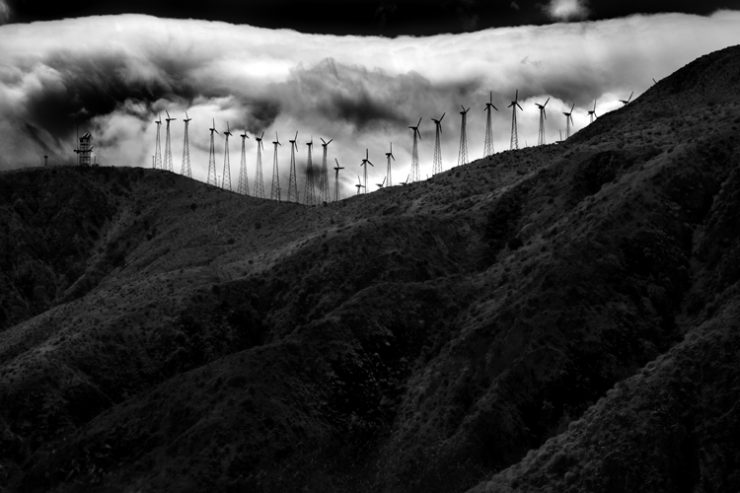 Windmills Against Clouds by Cole Thompson