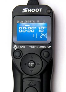 LCD image of Shoot RS-60E3 Timer Release