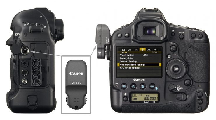 Canon 1DX with Wireless Transmitter WFT-E6
