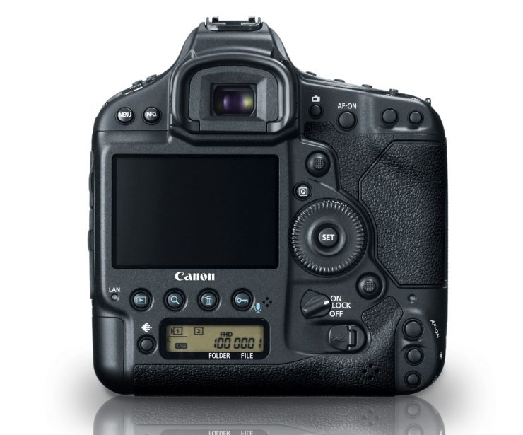 Back view of Canon 1DX