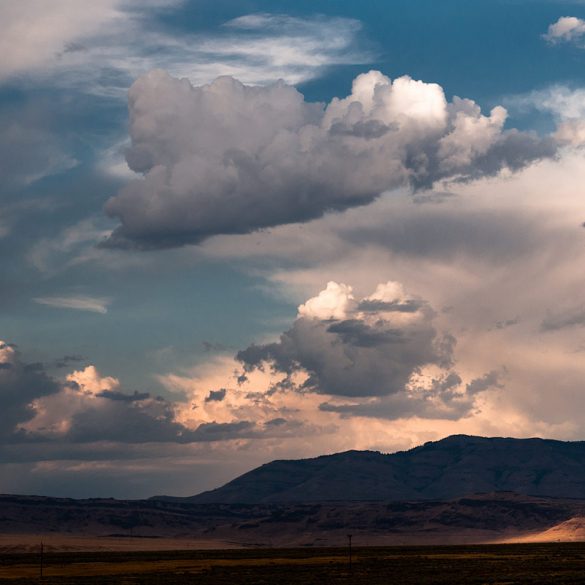 Wyoming Cloudy Landscape