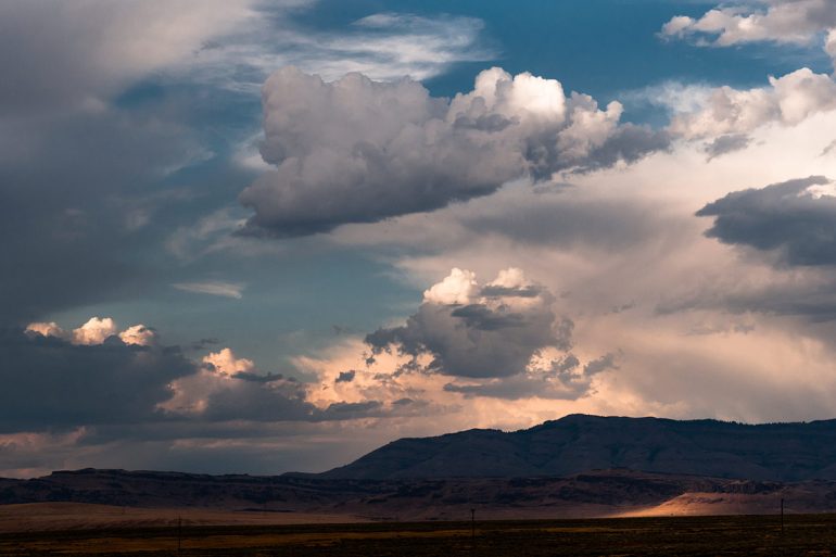 Wyoming Cloudy Landscape