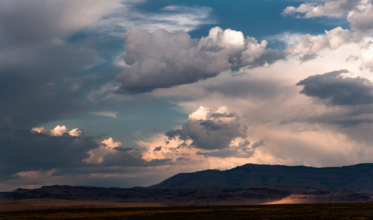 Wyoming Cloudy Landscape
