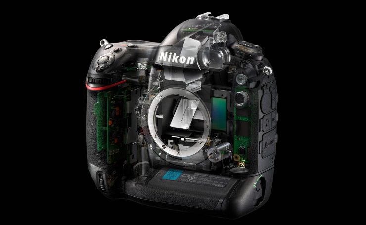 Nikon D4 Skeleton, Transparent View of Internal Components