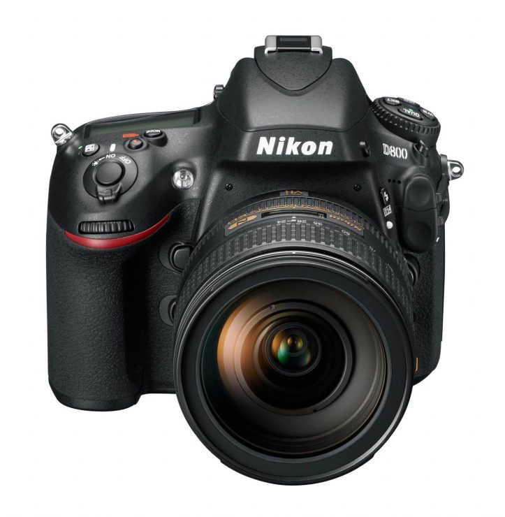 Nikon D800 front above