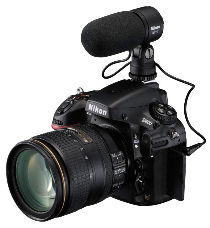 Nikon D800 with Microphone
