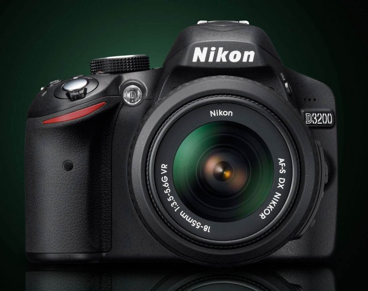 Nikon D3200 front 