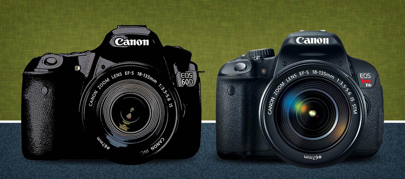 Canon t4i vs 60D Comparison