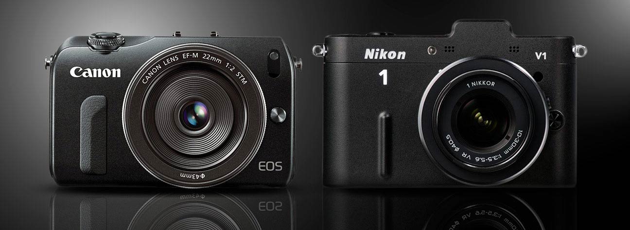 Canon EOS M vs Nikon 1 V1