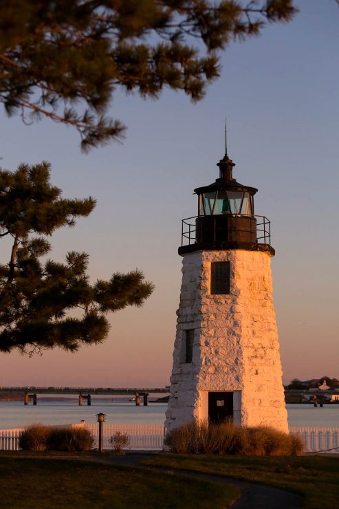 Goat Island lighthouse, Newport RI