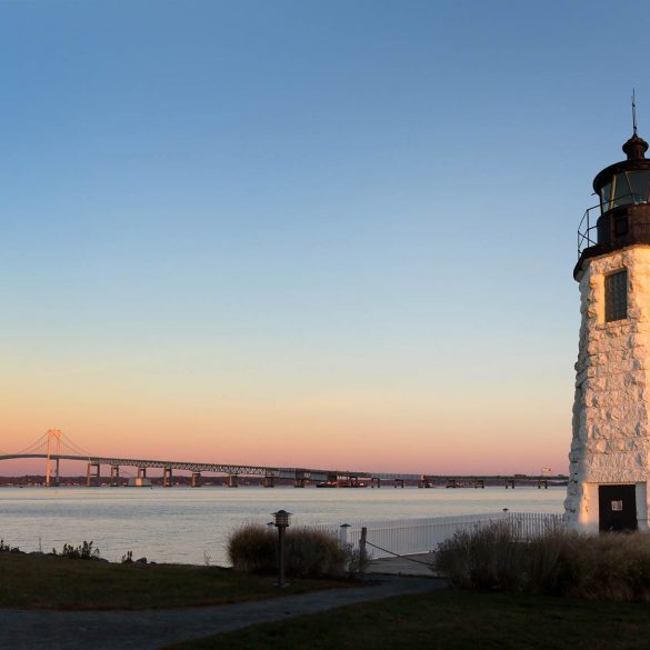 Goat Island lighthouse, Newport, RI