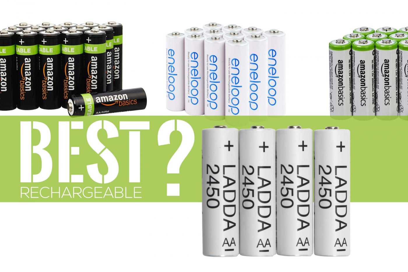 New rechargeable lithium AA batteries tested against eneloop, one