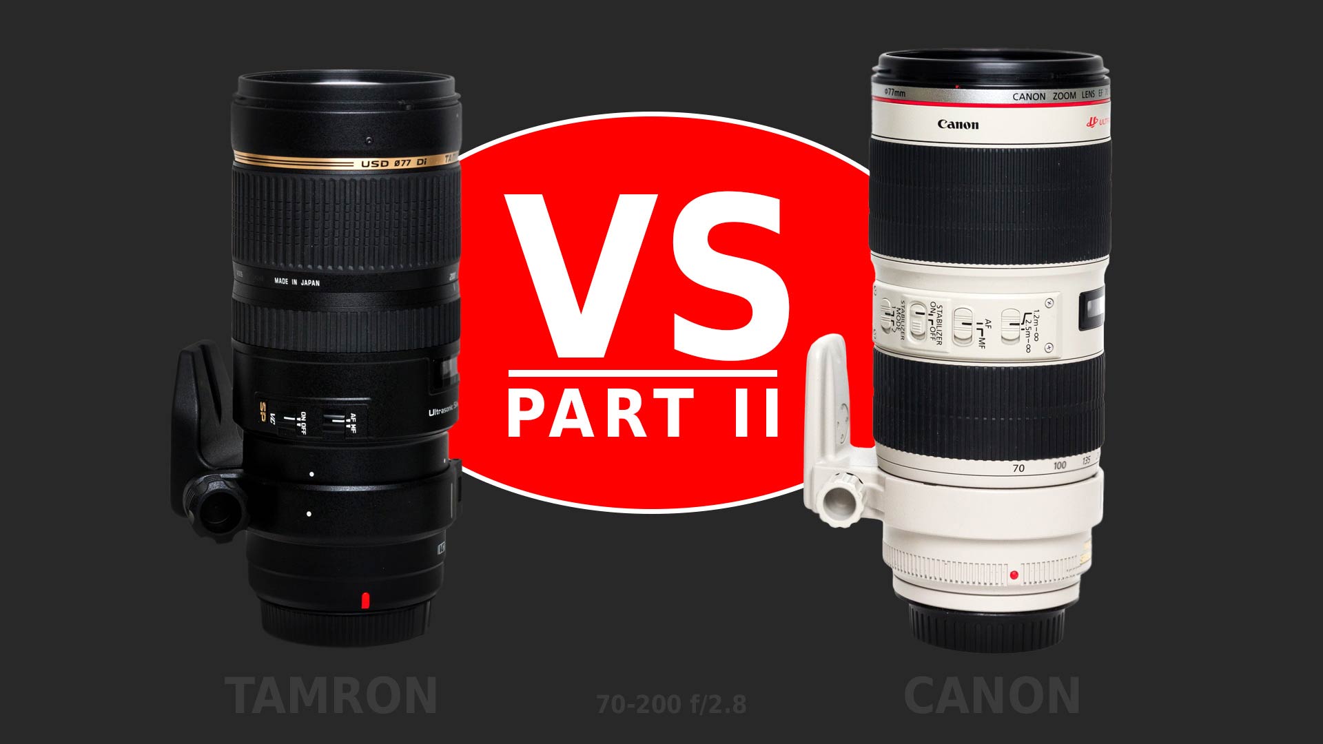 Lens Comparison Tamron Sp 70 0 F 2 8 Di Vc Usd Vs Canon Ef 70 0 F 2 8l Part 2 Light And Matter