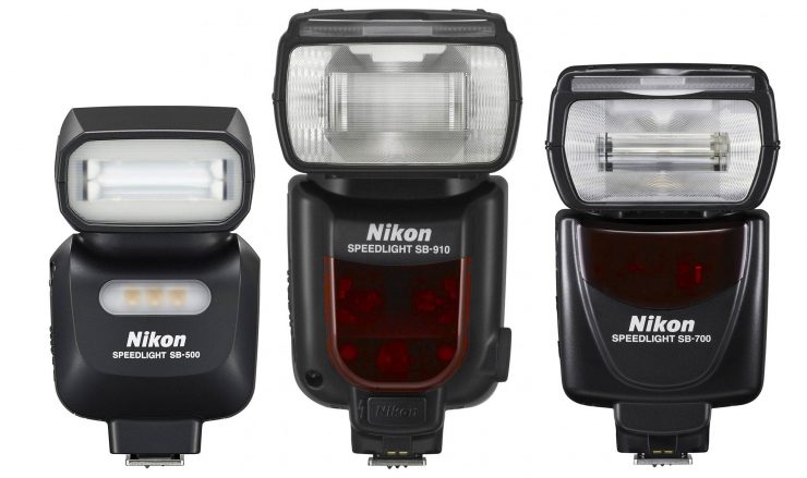 Nikon SB-910, SB-700, and SB-500