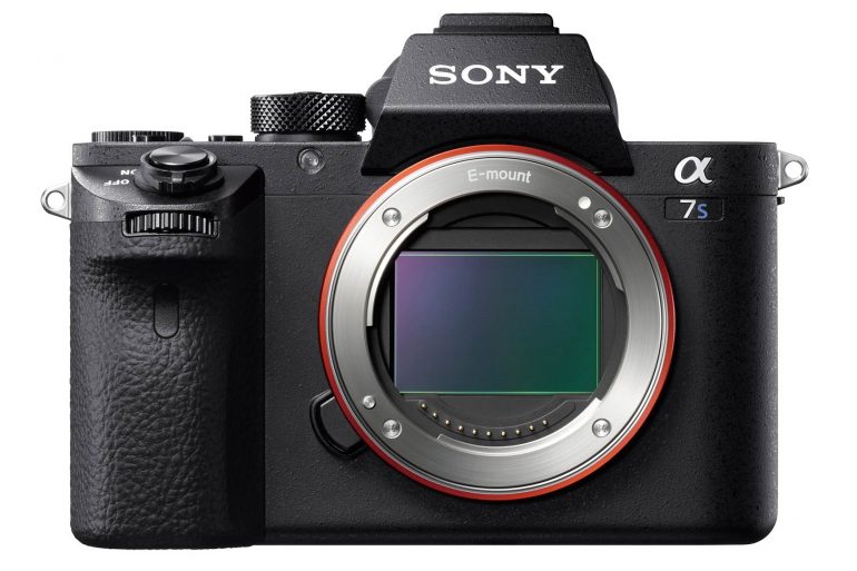 Sony A7S Mark II, front with sensor