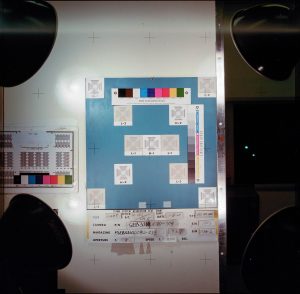 A few of the rolls of film also include shots of a color calibration chart, like this one. 