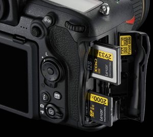 Nikon D500 XQD and SD Card Slots