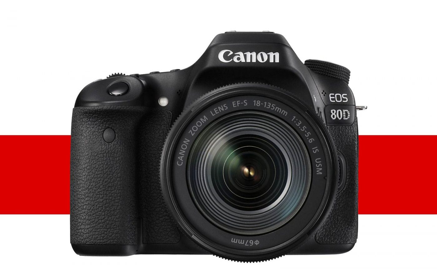 Canon 80D, front view