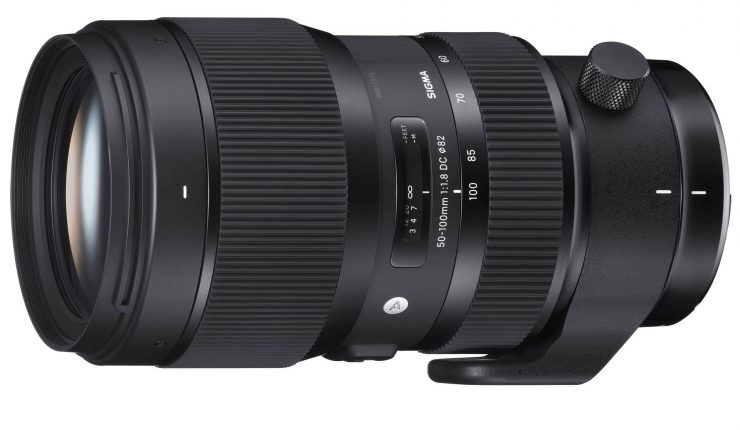 The Sigma 50-100 f/1.8 ART, without lens hood.