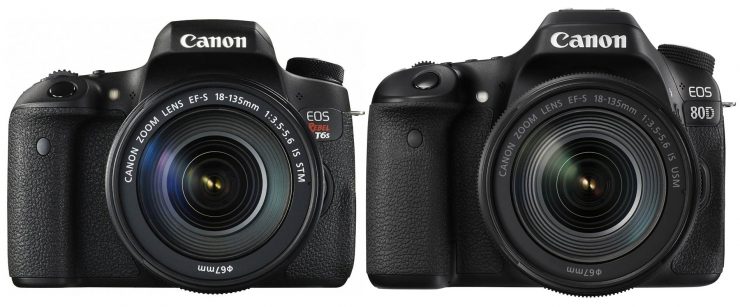 Canon T6s and Canon 80D