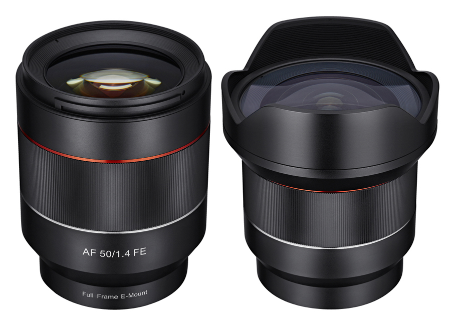 Samyang 50mm f/1.4 and 14mm f/2.8 Autofocus Lenses for Sony