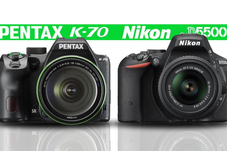 Pentax K-70 vs Nikon D5500 Banner
