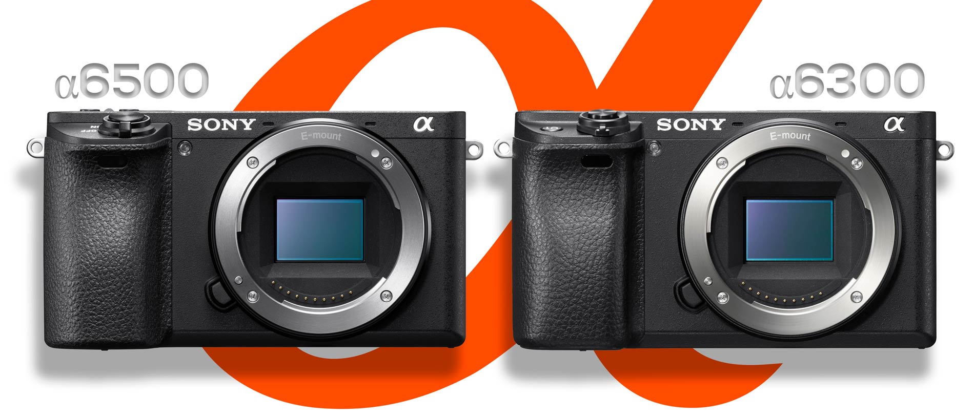 sony a6500 vs Sony a6300 banner