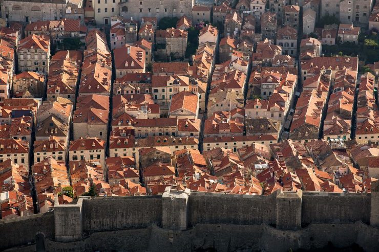 Dubrovnik from the mountains.