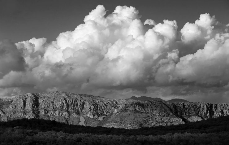 Storm clouds over Bosnia, near Dubrovnik