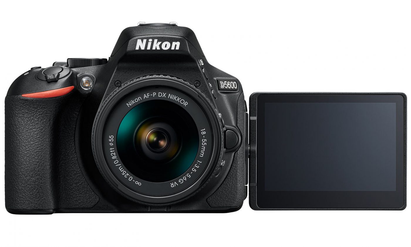 Nikon D5600 with LCD Open