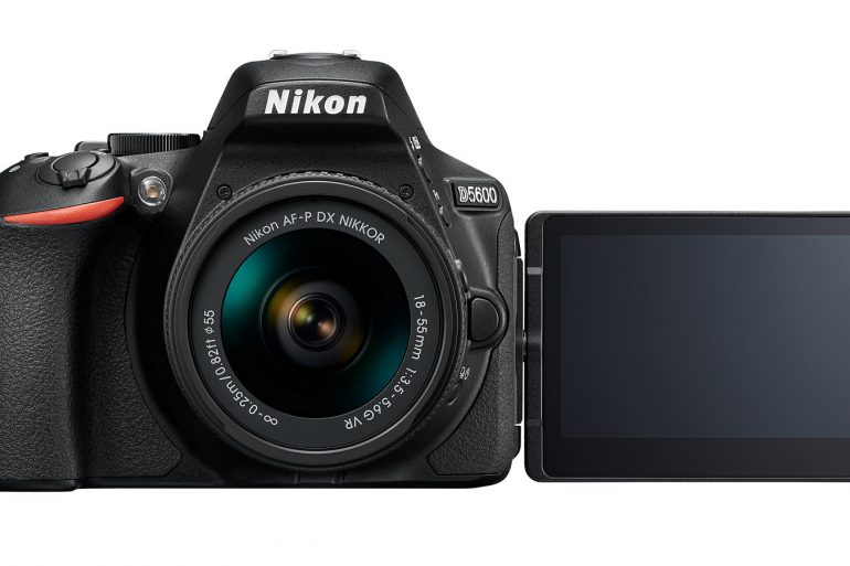 Nikon D5600 with LCD Open