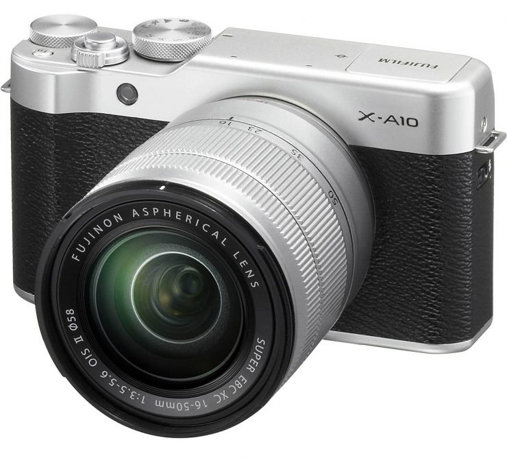The Fuji X-A10 with 16-50mm OIS lens.