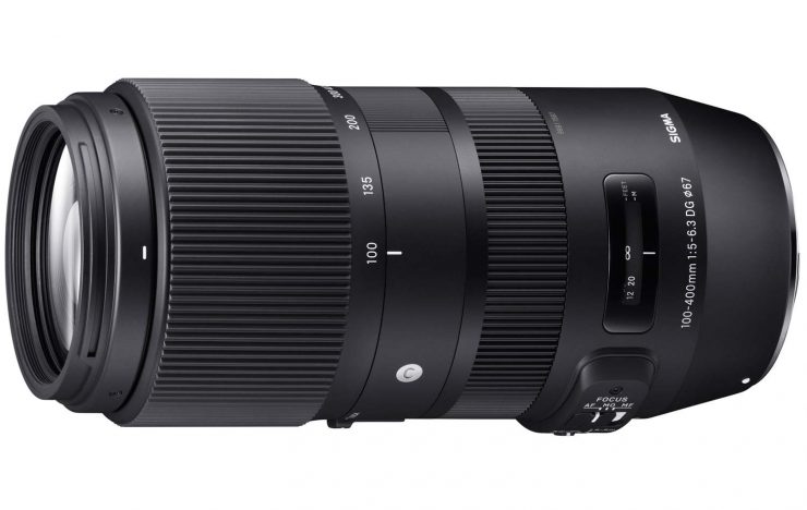 The Sigma 100-400mm f/5.6-6.3 OS HSM Contemporary series lens. 
