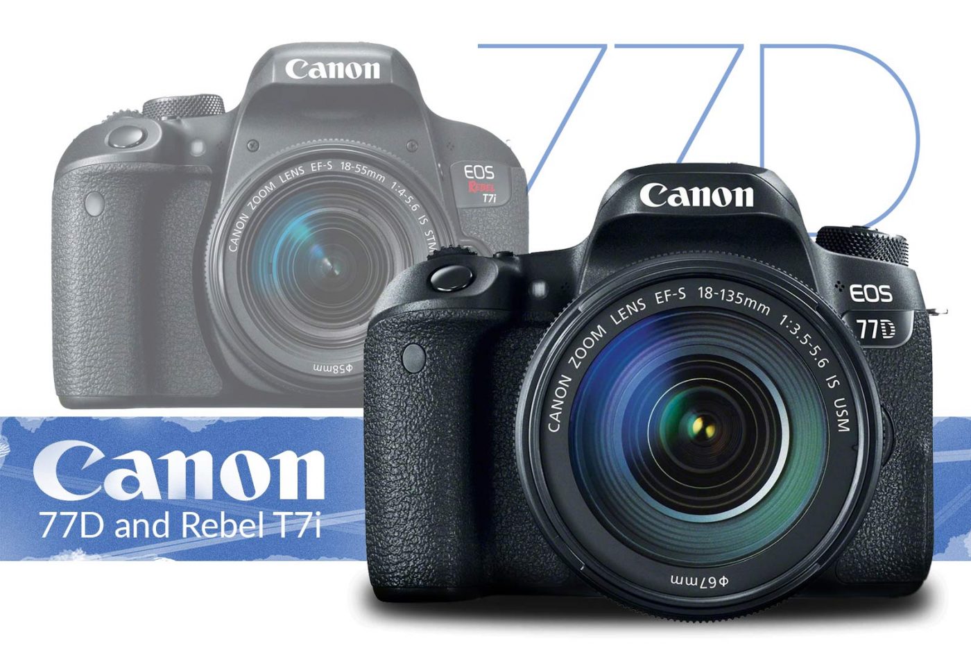 The new Canon M6 next to the M5