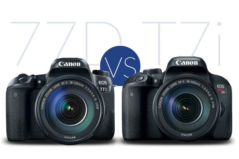 Canon T7i vs 77D Banner