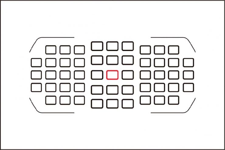 Nikon AF Point diagram