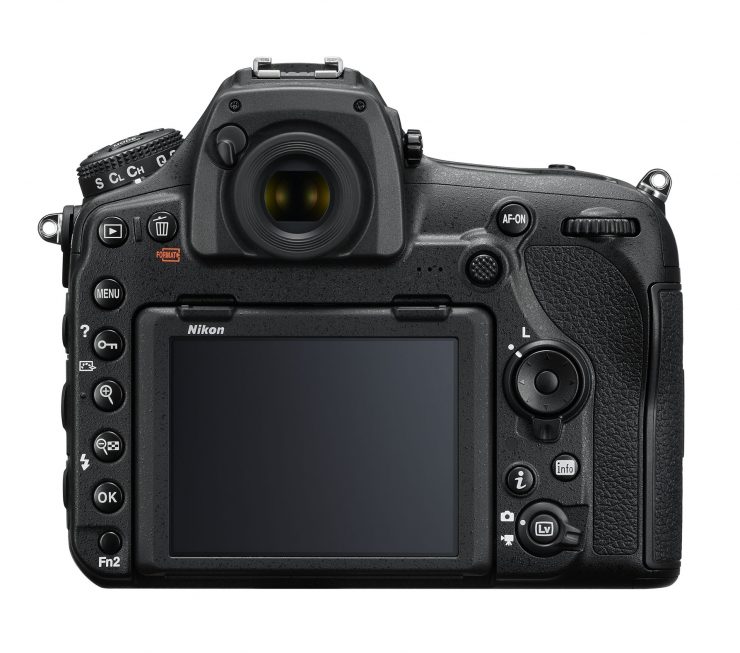 Rear view of the Nikon D850