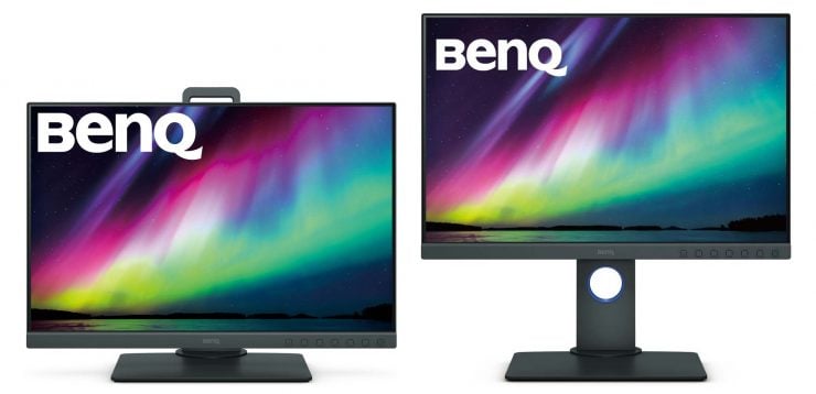 BenQ Monitors raised and lowered on stand