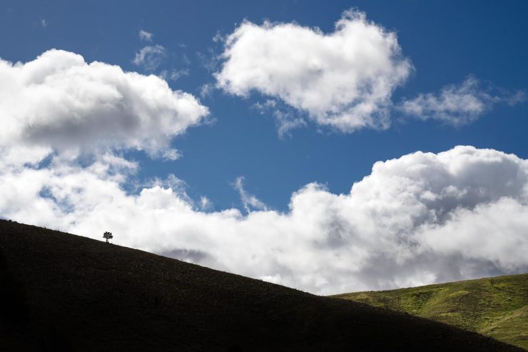 Hill and Clounds outside Baker City, Oregon