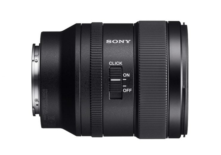 Sony 24mm f1.4 GM lens right side